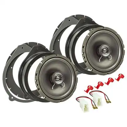 11111tomzz Audio Lautsprecher Einbau Set kompatibel mit Audi A3 A4 A8 8P B6 B7 165mm 2-Wege Koaxial System Pioneer TS-G1720f