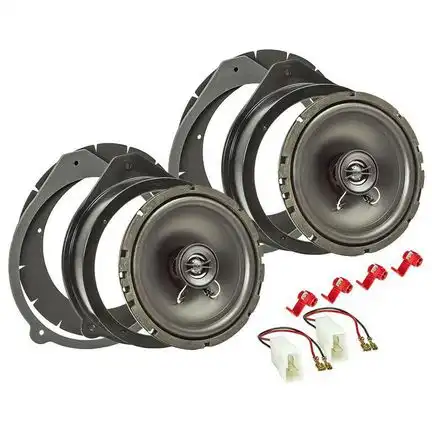 tomzz Audio TA16.5-PRO Lautsprecher Einbau Set kompatibel mit Audi A3 A4 A8 8P B6 B7 165mm 2-Wege Koaxial System