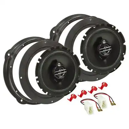 11111Pioneer TS-G1730f 300W Lautsprecher Set kompatibel mit Audi A1 A3 A4 A5 A6 A7 A8 Q3 Q5 Tür vorne 165mm 3-Wege Koax System