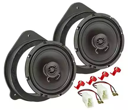 tomzz Audio TA16.5-PRO MDF Lautsprecher Einbau Set kompatibel mit Audi Seat A3 A4 Exeo 165mm 2-Wege Koaxial System