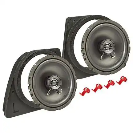 tomzz Audio TA16.5-PRO MDF Lautsprecher Einbau Set kompatibel mit BMW 3er E46 165mm 2-Wege Koaxial System