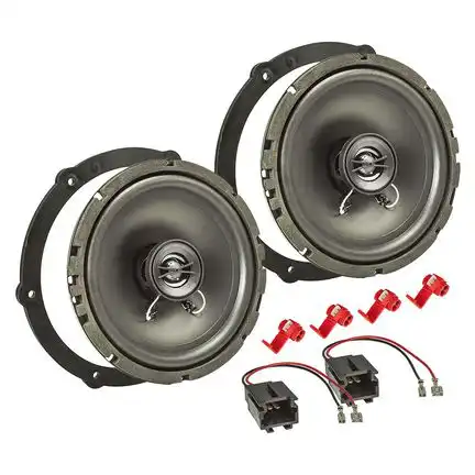 11111tomzz Audio Lautsprecher Einbau Set kompatibel mit Citroen Peugeot Toyota C1 C4 Jumpy 107 Aygo 165mm 2-Wege Koaxial System Pioneer TS-G1720f