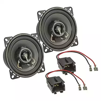 11111tomzz Audio Lautsprecher Einbau Set kompatibel mit Citroen Peugeot Toyota Berlingo saxo 206 406 Partner 100mm 2-Wege Koaxial System TA10.0-PRO