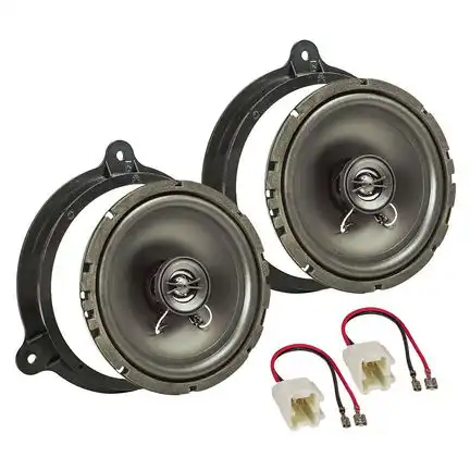 tomzz Audio Lautsprecher Einbau Set kompatibel mit Dacia Sandero Lodgy Dokker II 165mm 2-Wege Koaxial System Pioneer TS-G1720f