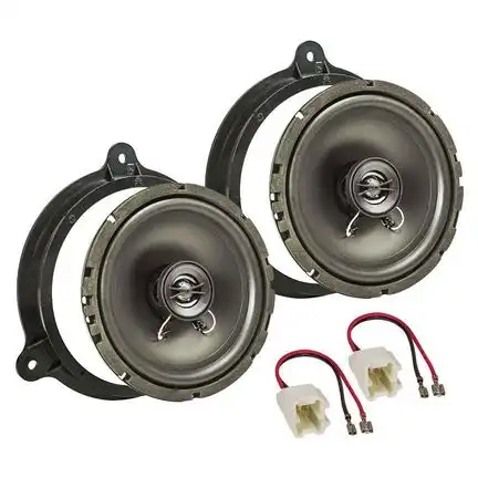 11111tomzz Audio TA16.5-PRO Lautsprecher Einbau Set kompatibel mit Dacia Sandero Lodgy Dokker II 165mm 2-Wege Koaxial System