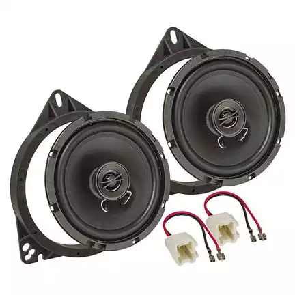 11111tomzz Audio TA16.5-PRO Solid Lautsprecher Einbau Set kompatibel mit Dacia Logan Lodgy Dokker Sandero 165mm 2-Wege Koaxial System