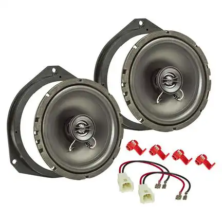 11111tomzz Audio Lautsprecher Einbau Set kompatibel mit Fiat 500 Grande Punto Panda 165mm 2-Wege Koaxial System Pioneer TS-G1720f