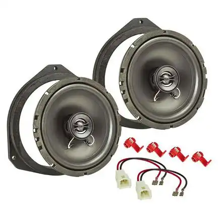 11111tomzz Audio TA16.5-PRO MDF Lautsprecher Einbau Set kompatibel mit Fiat 500 Punto Grande Punto Panda Tipo 165mm 2-Wege Koaxial System