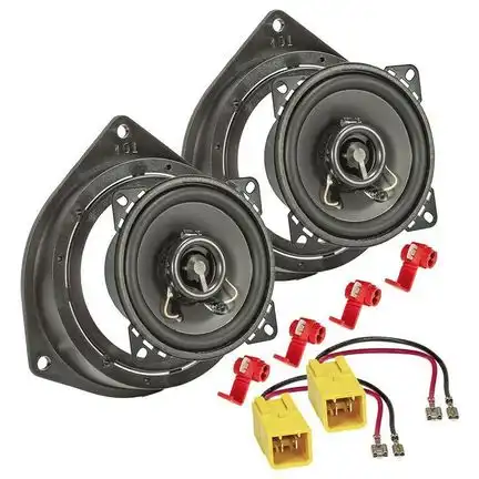 11111tomzz Audio Lautsprecher Einbau Set kompatibel mit Fiat Alfa Romeo Brava Punto 500 Doblo Panda Qubo Fiorino Mito 100mm 2-Wege Koaxial System TA10.0-PRO