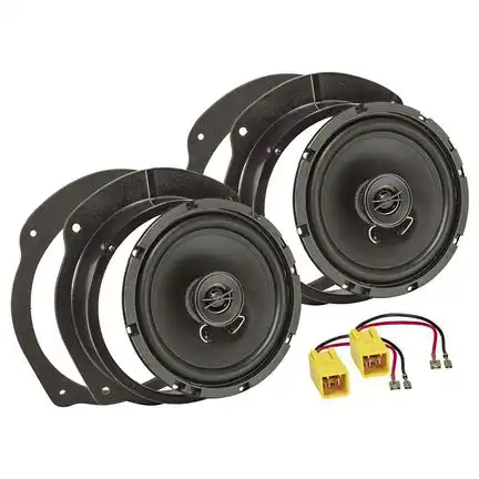 11111tomzz Audio TA16.5-PRO Lautsprecher Einbau Set kompatibel mit Fiat Lancia Stilo Bravo Croma Delta 165mm 2-Wege Koaxial System