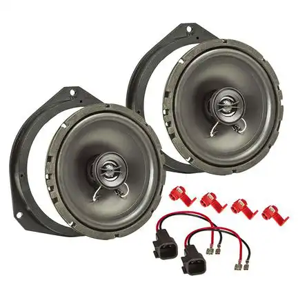 11111tomzz Audio Lautsprecher Einbau Set kompatibel mit Ford Ka 165mm 2-Wege Koaxial System Pioneer TS-G1720f