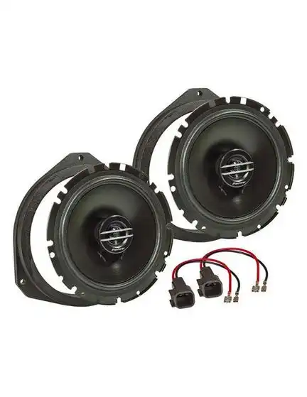 11111tomzz Audio MDF Lautsprecher Einbau Set kompatibel mit Ford Ka 165mm 2-Wege Koaxial System Pioneer TS-G1720f