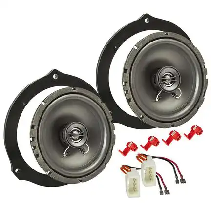 11111tomzz Audio Lautsprecher Einbau Set kompatibel mit Ford Focus C-Max S-Max Mondeo Kuga 165mm 2-Wege Koaxial System Pioneer TS-G1720f