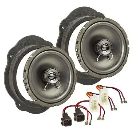 11111tomzz Audio TA16.5-PRO MDF Lautsprecher Einbau Set kompatibel mit Ford Focus C-Max Fiesta Kuga 165mm 2-Wege Koaxial System