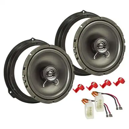 11111tomzz Audio Lautsprecher Einbau Set kompatibel mit Ford C-Max Focus Kuga Transit Custom 165mm 2-Wege Koaxial System Pioneer TS-G1720f