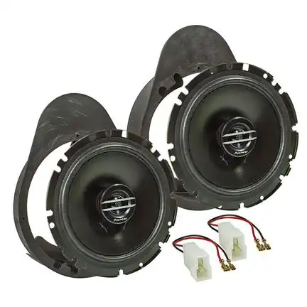 11111tomzz Audio Lautsprecher Einbau Set kompatibel mit Ford Escort Orion 165mm 2-Wege Koaxial System Pioneer TS-G1720f