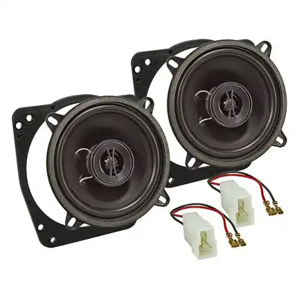 tomzz Audio Lautsprecher Einbau Set kompatibel mit Ford Mazda Fiesta 121 MK3 MK4 MK5 130mm 2-Wege Koaxial System