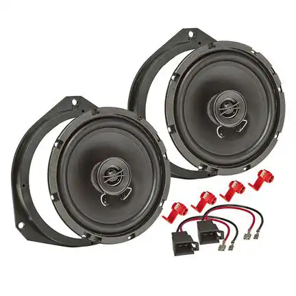 11111tomzz Audio Lautsprecher Einbau Set kompatibel mit Citroen Fiat Nissan Iveco Peugeot Renault Daily Ducato Jumper Primastar Boxer Trafic 165mm 2-Wege Koaxial System Pioneer TS-G1720f