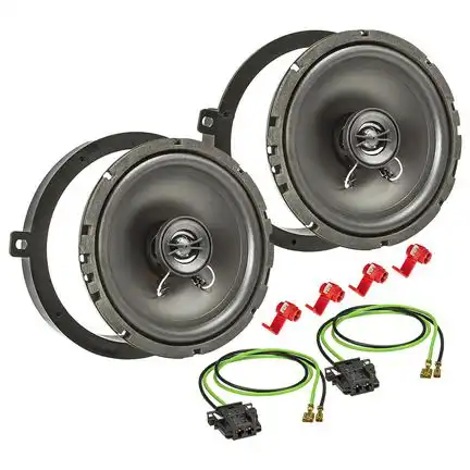 11111tomzz Audio Lautsprecher Einbau Set kompatibel mit Mercedes C-Klasse W202 165mm 2-Wege Koaxial System Pioneer TS-G1720f