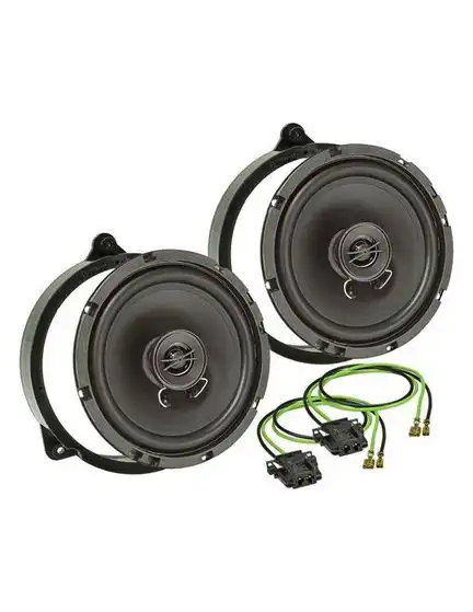 tomzz Audio TA16.5-PRO Lautsprecher Einbau Set kompatibel mit Mercedes CLK C208 165mm 2-Wege Koaxial System