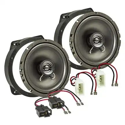 tomzz Audio Lautsprecher Einbau Set kompatibel mit BMW Mini 165mm 2-Wege Koaxial System Pioneer TS-G1720f