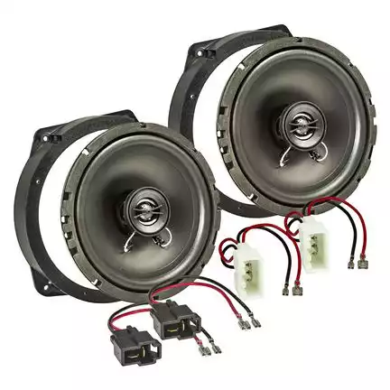 tomzz Audio TA16.5-PRO Lautsprecher Einbau Set kompatibel mit BMW Mini 165mm 2-Wege Koaxial System