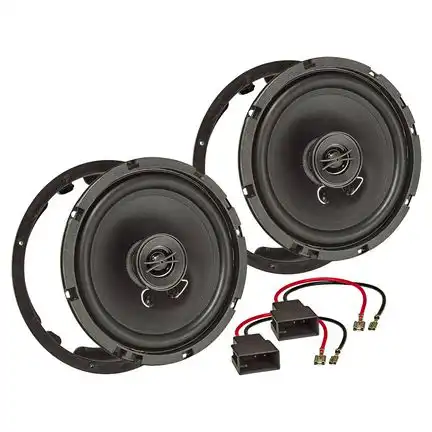 tomzz Audio TA16.5-PRO Lautsprecher Einbau Set kompatibel mit Mitsubishi Peugeot Citroen 165mm 2-Wege Koaxial System