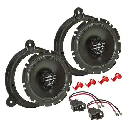 tomzz Audio Lautsprecher Einbau Set kompatibel mit Nissan Micra Note NV200 Primera Qashqai Almera Juke X-Trail Pulsar 350Z Navara Pathtfinder Maxima 165mm 2-Wege Koaxial System Pioneer TS-G1720f