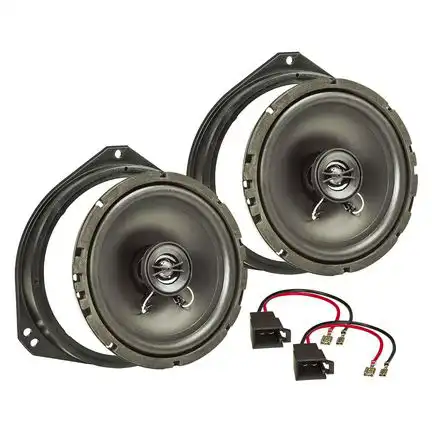 11111tomzz Audio Lautsprecher Einbau Set kompatibel mit Opel Renault Corsa Tigra Vivaro Trafic 165mm 2-Wege Koaxial System Pioneer TS-G1720f