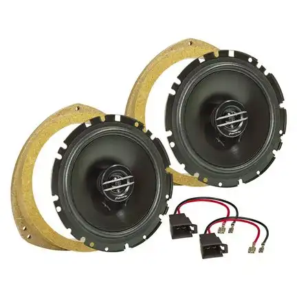 11111tomzz Audio MDF Lautsprecher Einbau Set kompatibel mit Opel Renault Corsa Tigra Vivaro Trafic (B) (C) 165mm 2-Wege Koaxial System Pioneer TS-G1720f