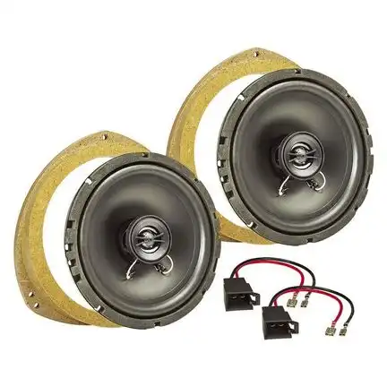 11111tomzz Audio TA16.5-PRO MDF Lautsprecher Einbau Set kompatibel mit Opel Renault Corsa Tigra Vivaro Trafic (B) (C) 165mm 2-Wege Koaxial System