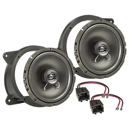 tomzz Audio Lautsprecher Einbau Set kompatibel mit Peugeot 207 165mm 2-Wege Koaxial System Pioneer TS-G1720f