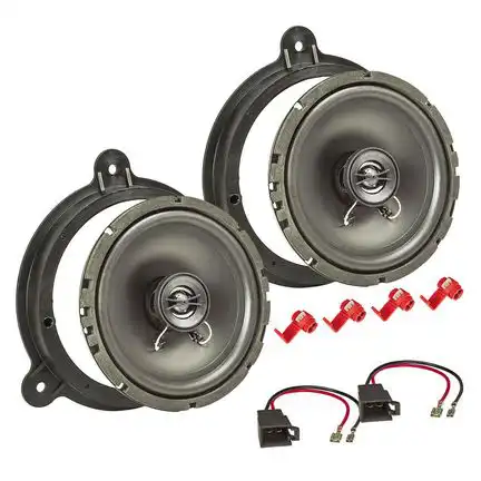 tomzz Audio Lautsprecher Einbau Set kompatibel mit Renault Clio Megane Koleos 165mm 2-Wege Koaxial System Pioneer TS-G1720f