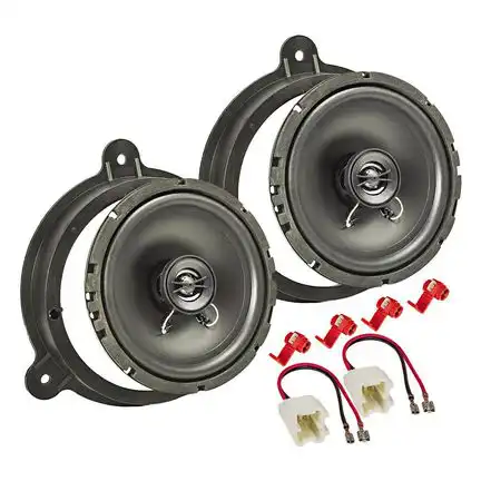 11111tomzz Audio Lautsprecher Einbau Set kompatibel mit Renault Opel Nissan Megane Master Captur Laguna Movano Vivaro NV400 165mm 2-Wege Koaxial System Pioneer TS-G1720f