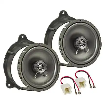 tomzz Audio Lautsprecher Einbau Set kompatibel mit Renault Mercedes Citan Kangoo 165mm 2-Wege Koaxial System Pioneer TS-G1720f