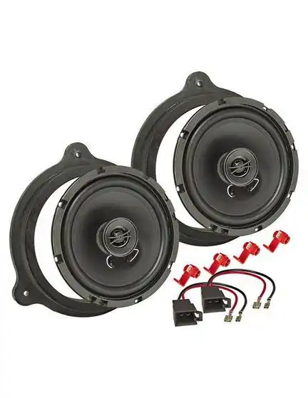 11111tomzz Audio TA16.5-PRO MDF Lautsprecher Einbau Set kompatibel mit Renault Opel Nissan Master Trafic Movano Vivaro NV 400 165mm 2-Wege Koaxial System