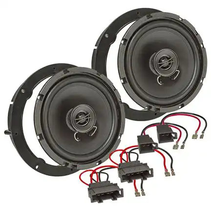 tomzz Audio Lautsprecher Einbau Set kompatibel mit Seat Altea Mii Ateca Toledo Ibiza Arosa Cordoba Leon 165mm 2-Wege Koaxial System Pioneer TS-G1720f