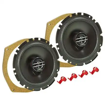 tomzz Audio MDF Lautsprecher Einbau Set kompatibel mit Smart ForTwo 451 165mm 2-Wege Koaxial System Pioneer TS-G1720f