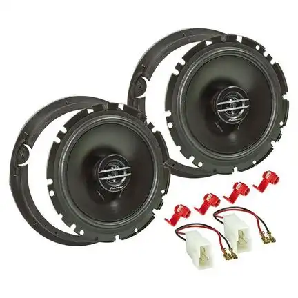 tomzz Audio TA16.5-PRO Lautsprecher Einbau Set kompatibel mit Suzuki Ignis Balero Swift SX4 165mm 2-Wege Koaxial System