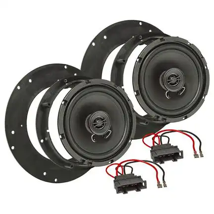 11111tomzz Audio Lautsprecher Einbau Set kompatibel mit VW T5 T6 Multivan Caravelle Arteon Tiguan Caddy 165mm 2-Wege Koaxial System Pioneer TS-G1720f