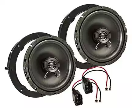 11111tomzz Audio TA16.5-PRO Lautsprecher Einbau Set kompatibel mit VW Golf Touran New Beetle Jetta Eos 165mm 2-Wege Koaxial System