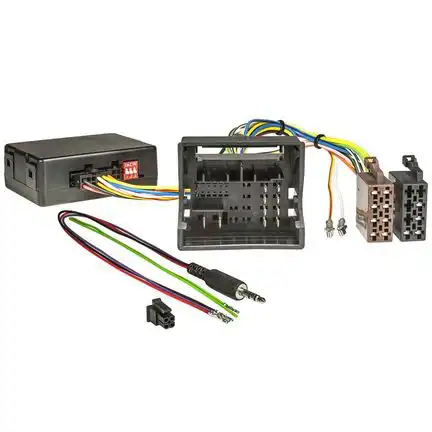 11111tomzz Audio CX401 CAN Bus Adapter Lenkrad Interface kompatibel mit Audi Seat Skoda VW LFB Zündplus Speedpuls Rückwärtsgang adaptiert von Power Quadlock auf ISO