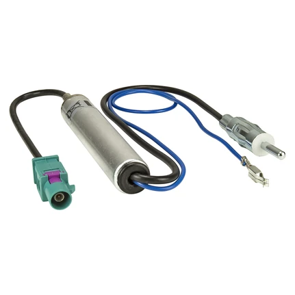 Fakra Antennenadapter mit Phantomeinspeisung kompatibel mit Audi Citroen Fiat Peugeot Seat Skoda Opel VW auf DIN